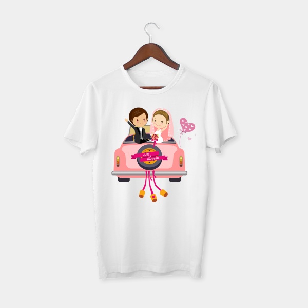 Evleniyoruz! Beyaz T-shirt