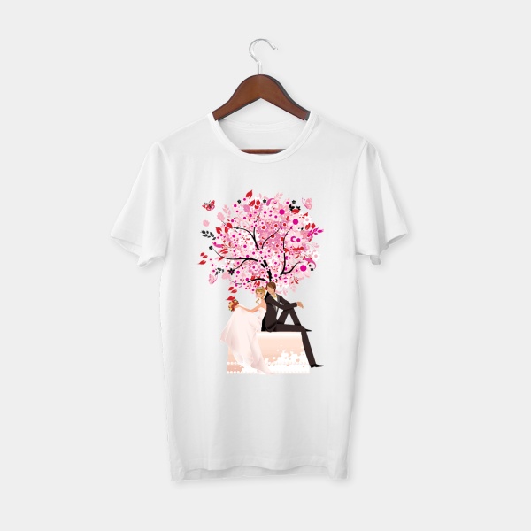 Evlilik Baharı Beyaz T-shirt