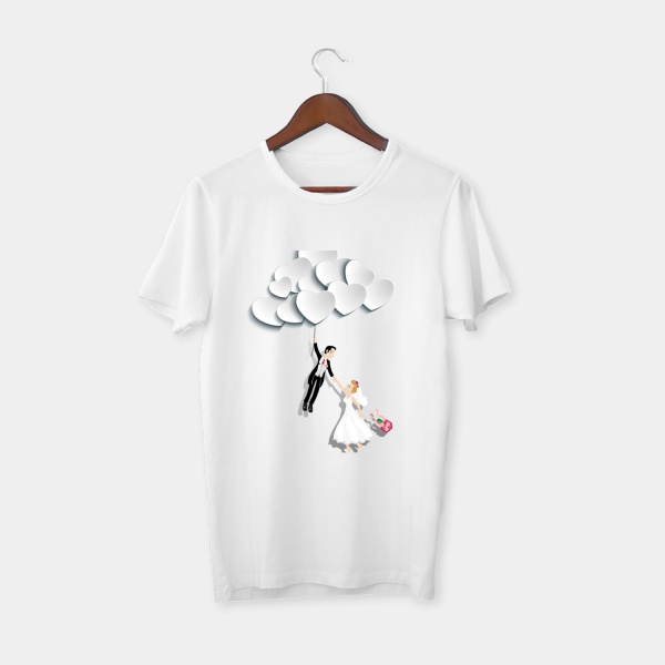 Beraberliğe Evet Evlilik Beyaz T-shirt